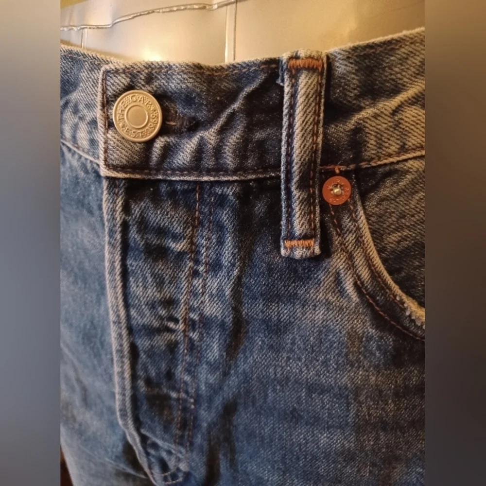 Gap 90s Button Fly Original Straight Leg Blue Denim Jeans